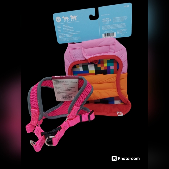 Lego/Target Dog Puffer Jacket/Coastal Reflective Harness Size XS NWT - Picture 2 of 10